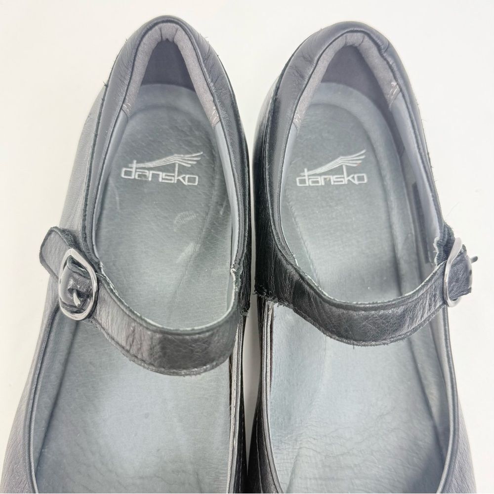 Dansko FAWNA Black Nappa Leather Mary Jane Support Casual Workwear Wide Shoes - Picture 10 of 16